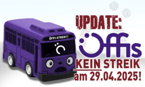 Mehr über den Artikel erfahren 🚌 UPDATE: Kein Öffi-Streik am morgigen Dienstag!