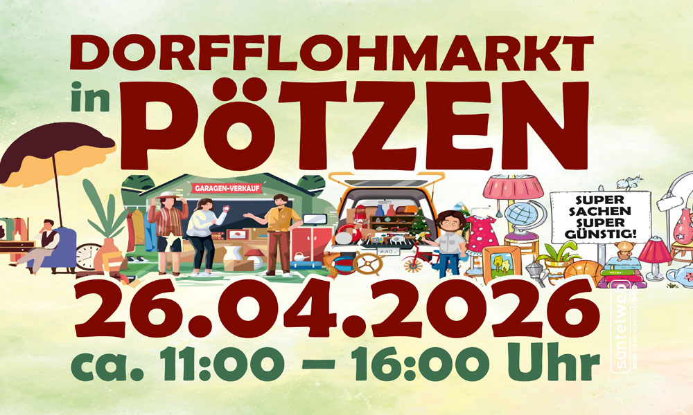 Du betrachtest gerade 🛍️🏘️ Dorfflohmarkt 2026 in Pötzen