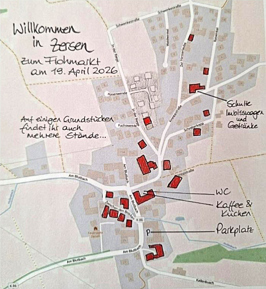 Straßenkarte Zersen © Dorfgemeinschaft Zersen