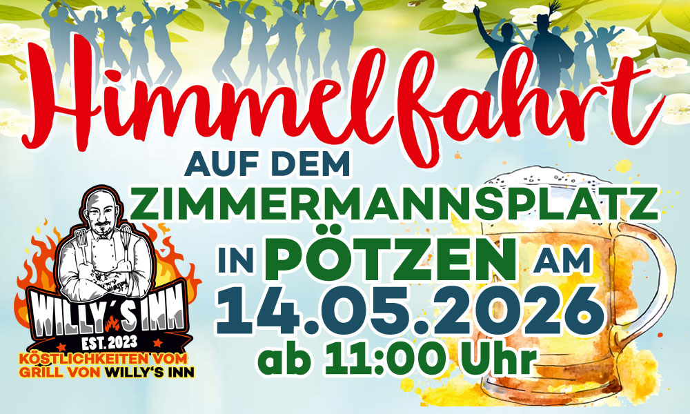 Du betrachtest gerade ☀️🍻 Himmelfahrtsfeier 2026 in Pötzen