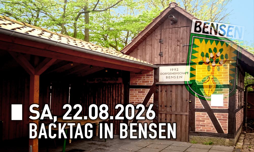 Du betrachtest gerade 🍞🍕🍻 Backtag in Bensen